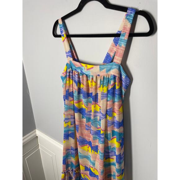 Melissa Masse, Size XS-S, Sunset Maxi Dress, Flowy, Tiered, Sonoma, Festival EUC - Picture 2 of 6